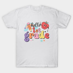 Vintage Hello First Grade T-Shirt